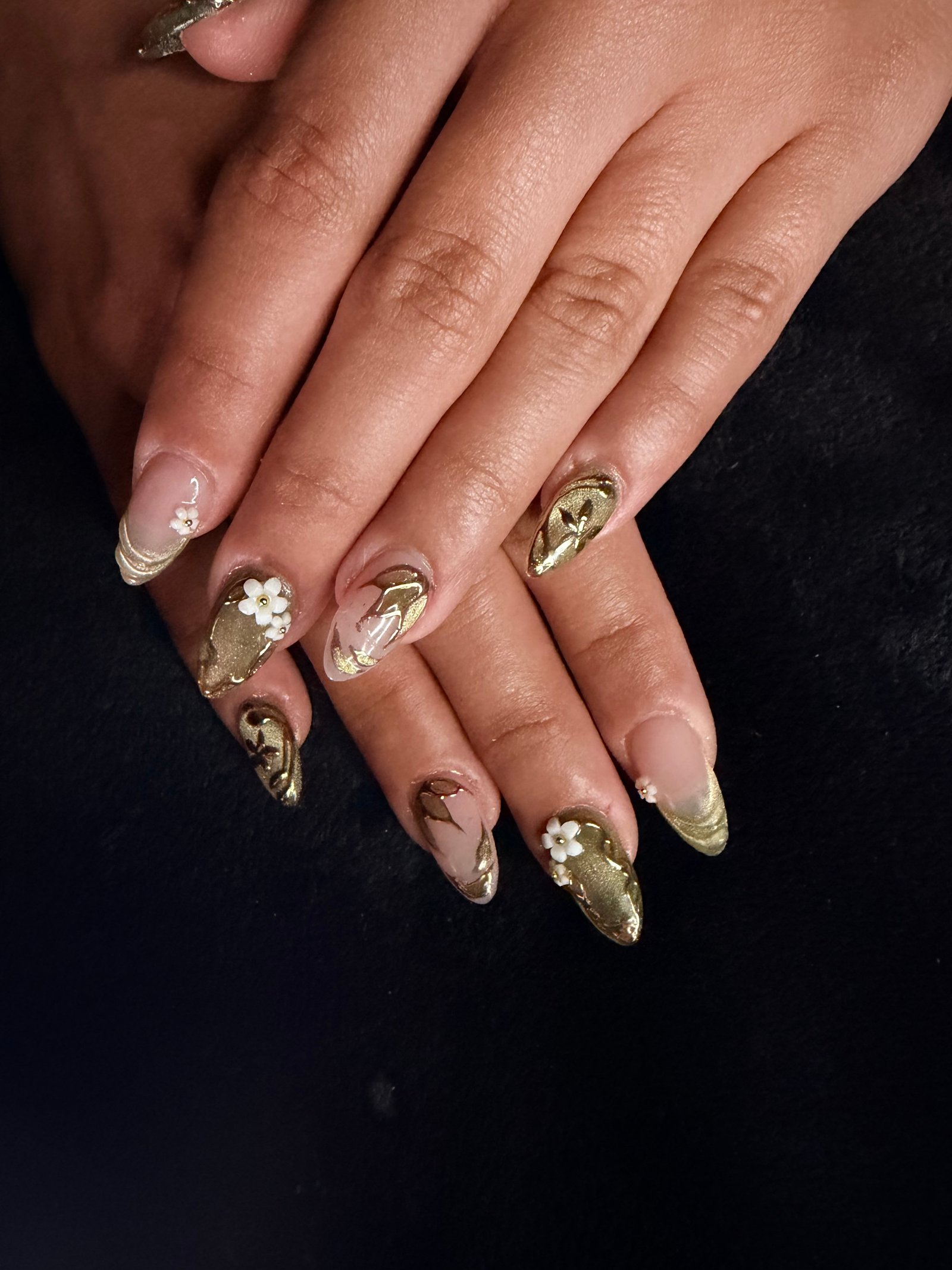 Custom nail art at Lala Nails Spa, Winnetka CA