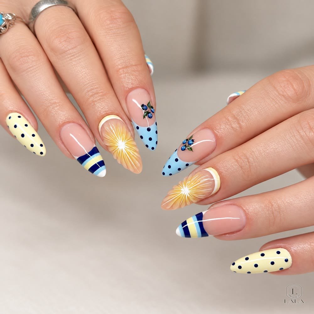 Nail art design 1 by Lala Nails Spa, Winnetka CA
