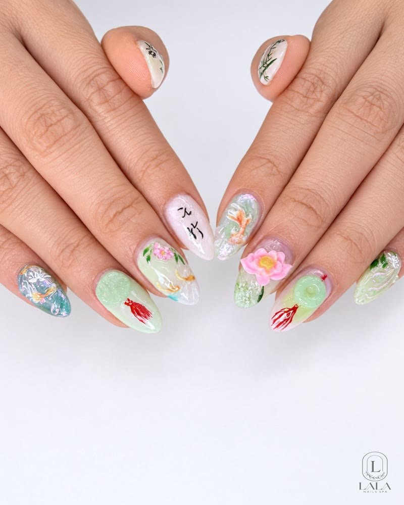 Nail art design 19 by Lala Nails Spa, Winnetka CA