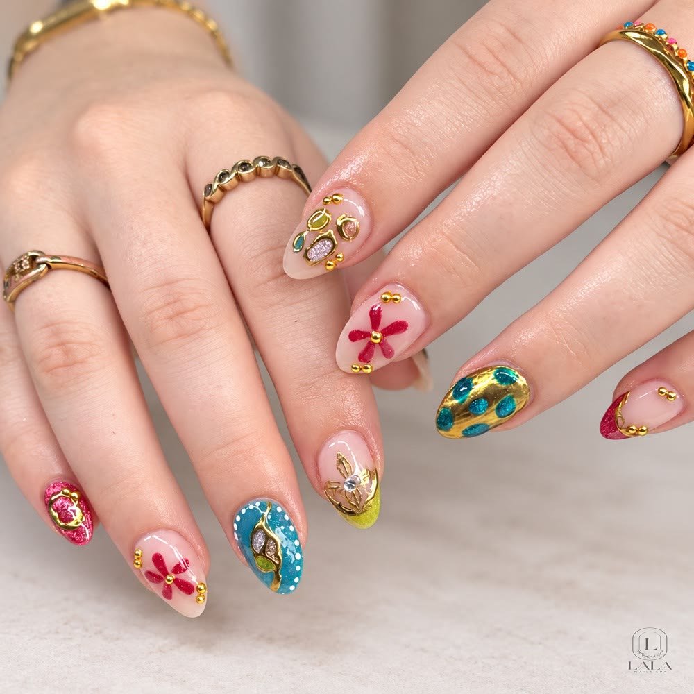 Nail art design 26 by Lala Nails Spa, Winnetka CA