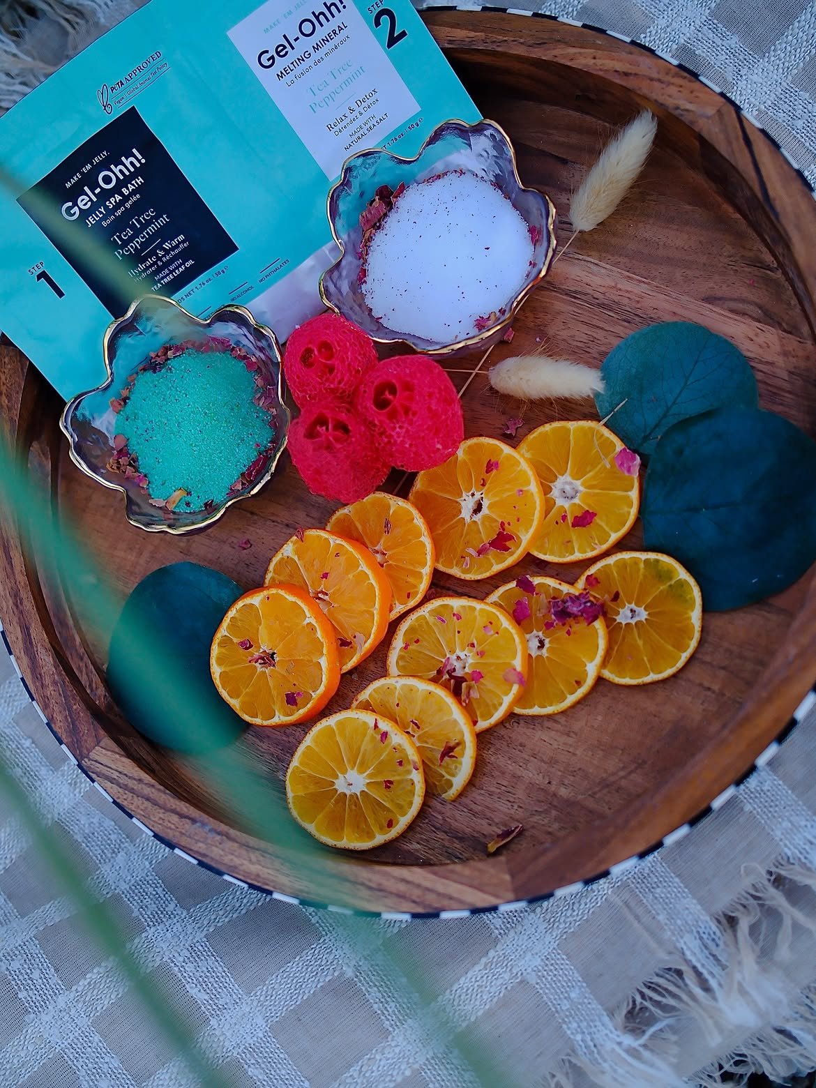 Spa pedicure set at Lala Nails Spa in Winnetka, CA
